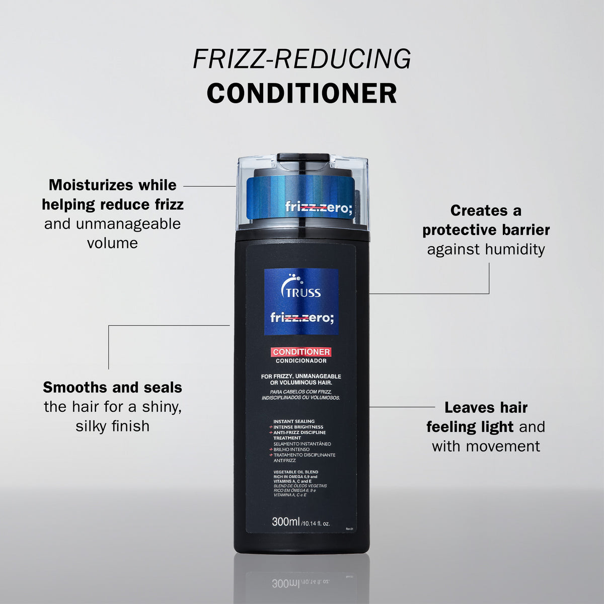 TRUSS Professional Frizz Zero Conditioner 300 Ml/10.14 Fl.Oz