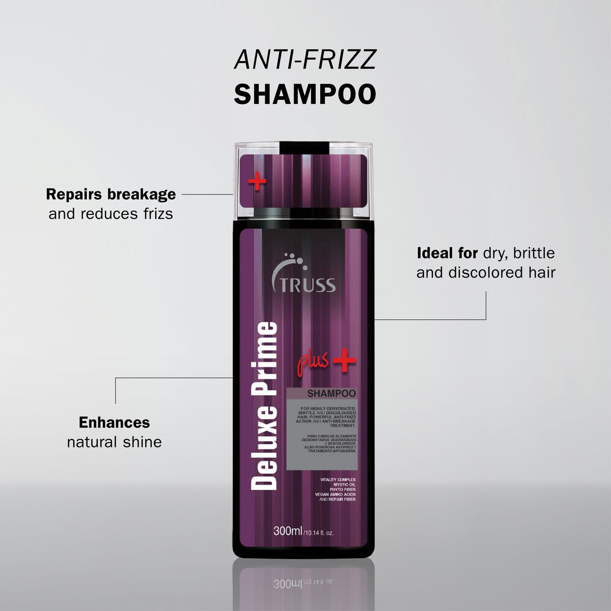 TRUSS Professional Deluxe Prime Plus+ Shampoo 300 Ml/10.1 Fl.Oz