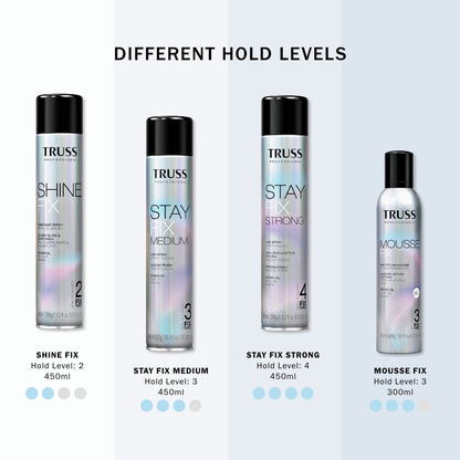 TRUSS Professional Fix Shine Hairspray 450Ml / 15.2 Fl.Oz