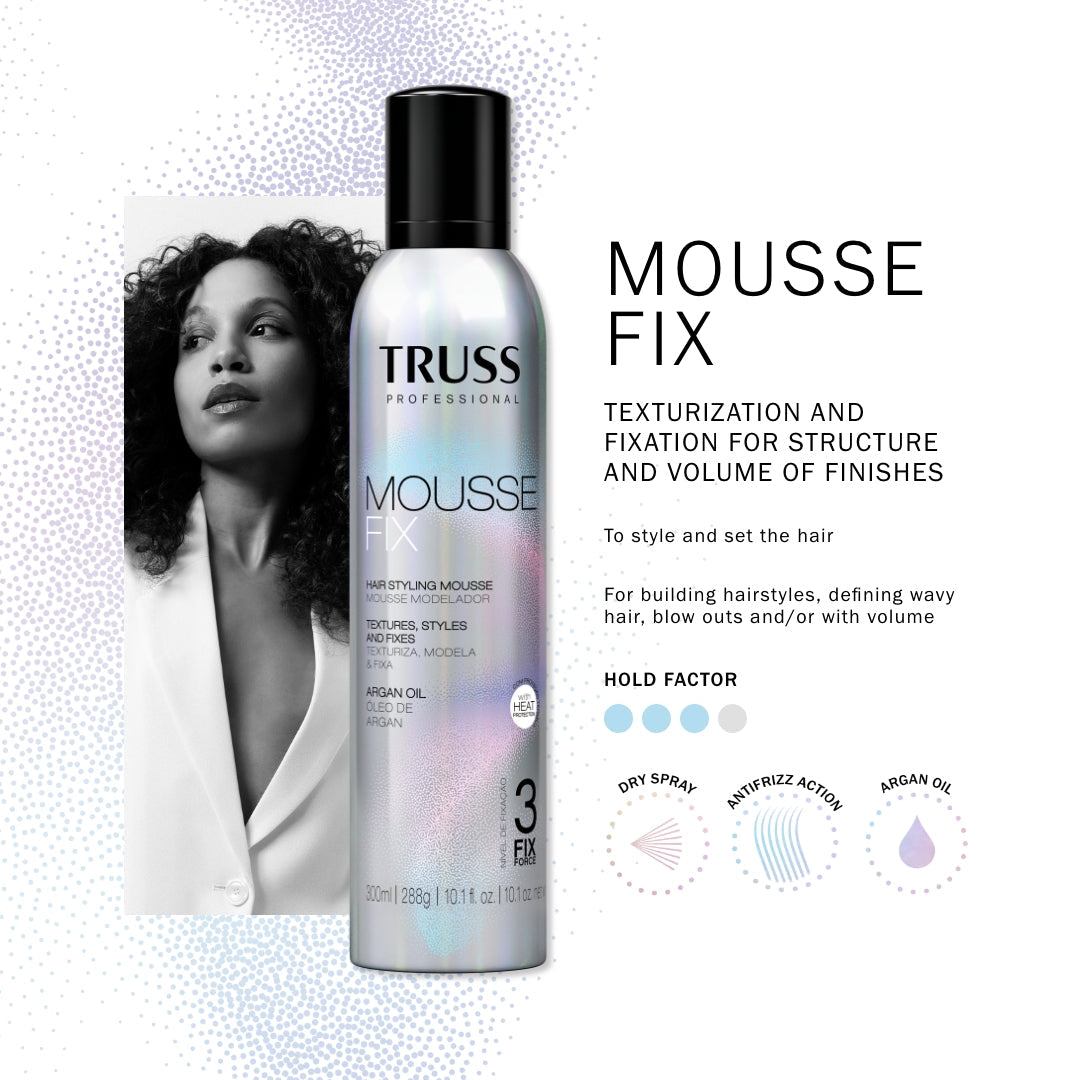 TRUSS Professional Fix Hairstyling Mousse 300Ml / 10.1 Fl.Oz